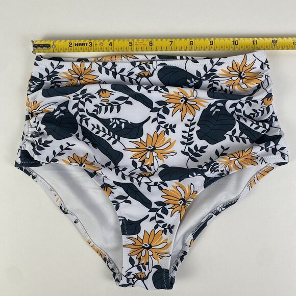 Bikini Set Unbranded Yellow Top w/ Floral Bottom Women Size Small Brand New‎ - Picture 9 of 12